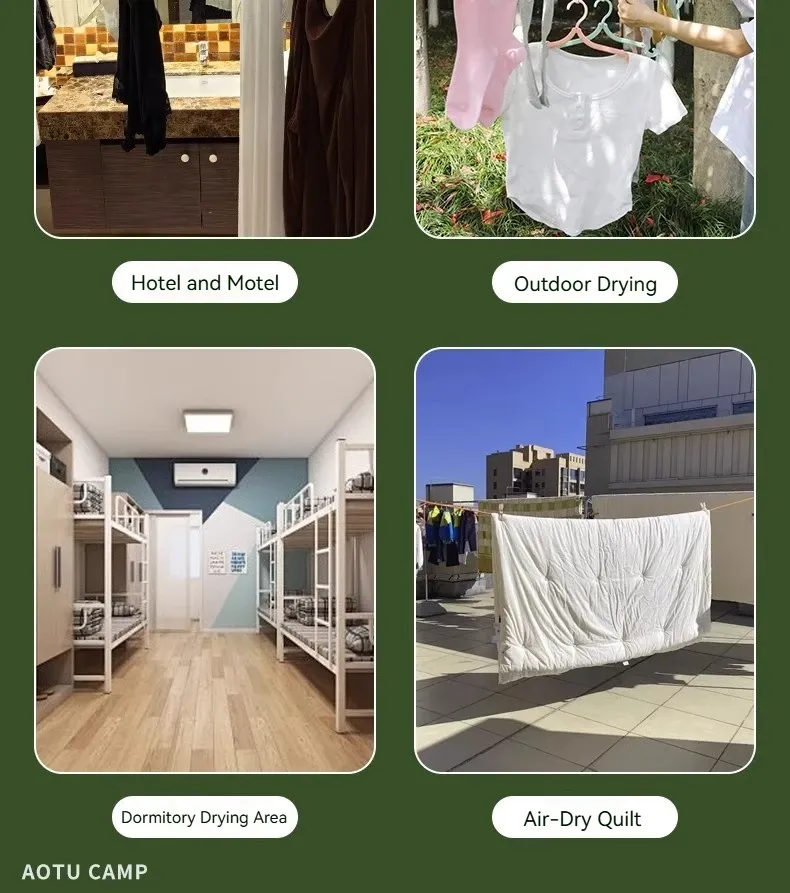 Corde à linge élastique, mise en situation