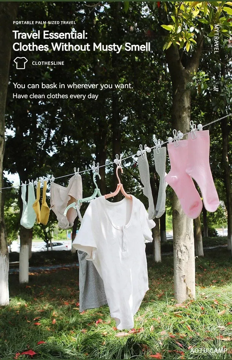 Corde à linge réglable, ambiance intérieure