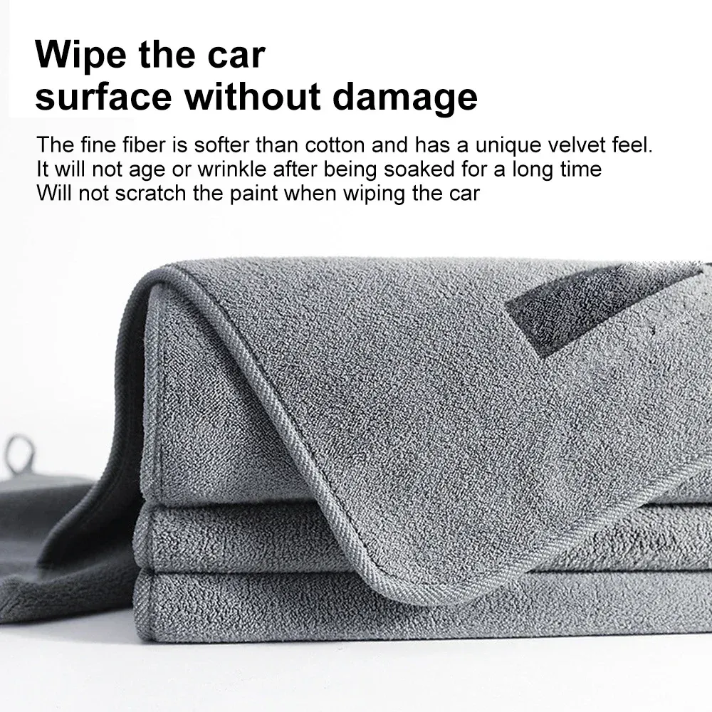 Serviette microfibre gris prête à l'emploi