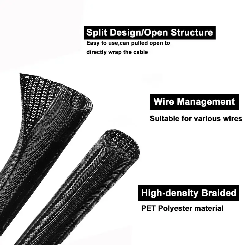 Gaine de câble organisant plusieurs câbles