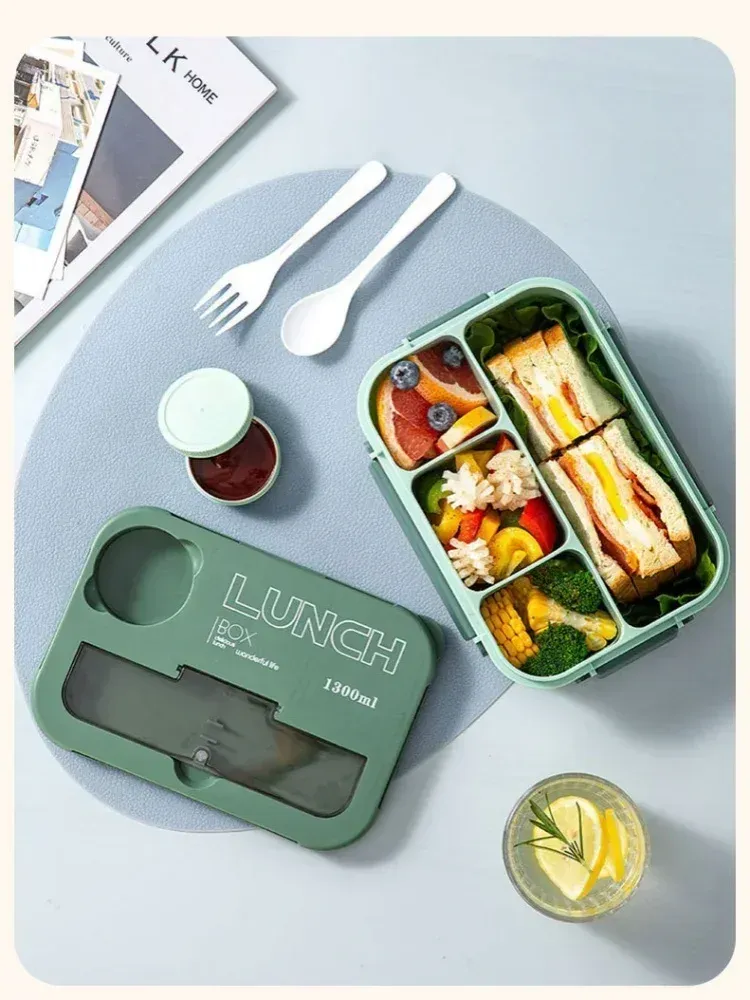 Boîte à déjeuner Bento ouverte