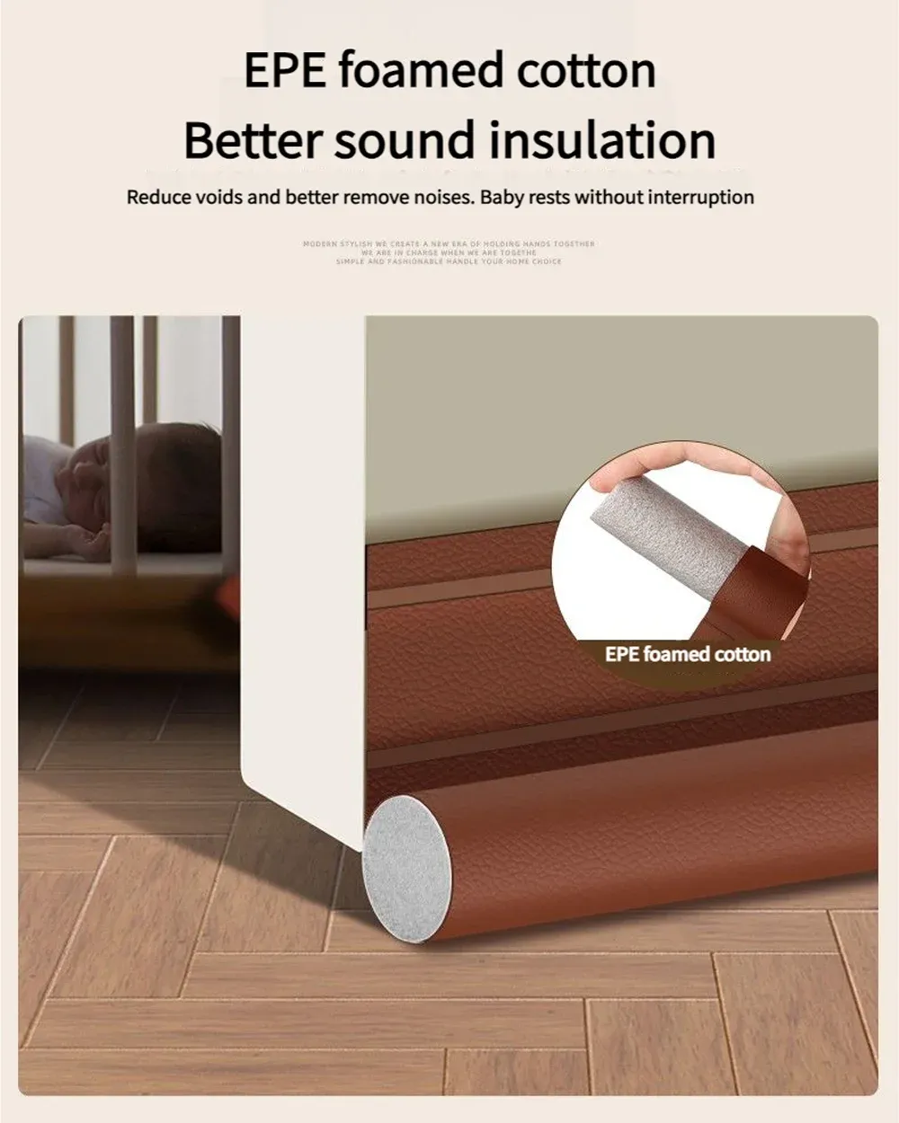 Protection anti-courant d'air pour porte