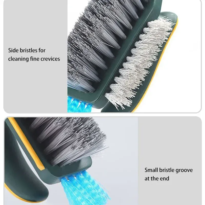Brosse à raclette 4 en 1 pour le nettoyage des rainures, grattoir à verre, cuisine et salle de bains 5