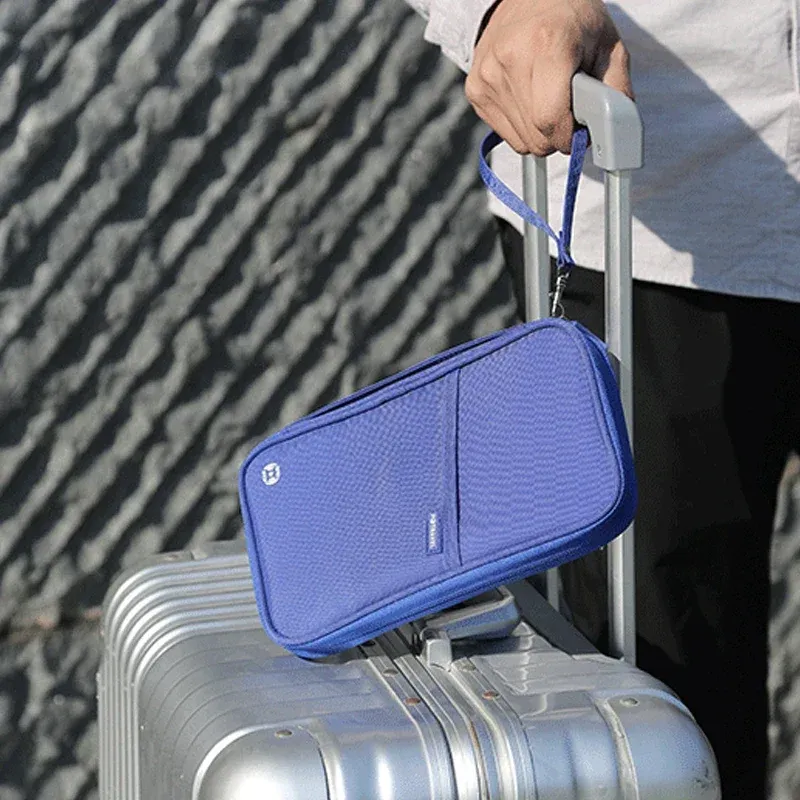 Porte-passeport de voyage familial étanche, organisateur de documents 4