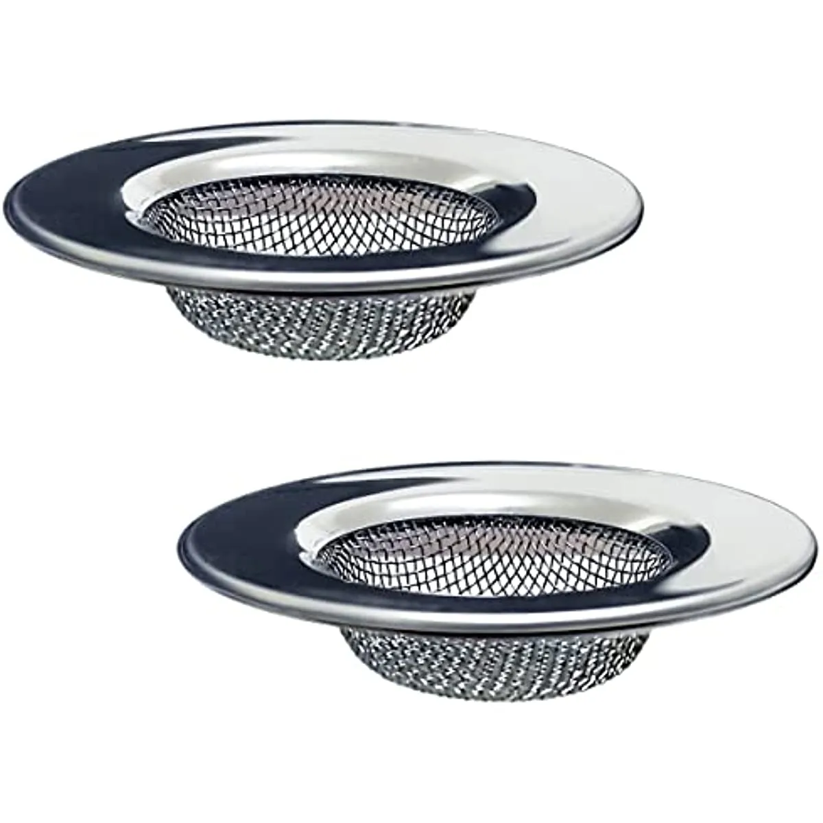 Crépine de baignoire en acier inoxydable, détail du design