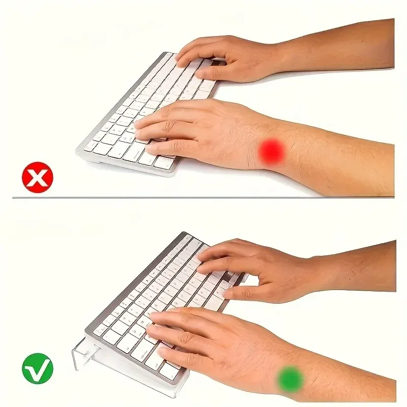 Support de clavier en acrylique, élévateur de bureau compact pour clavier et mini PC, couleurs mélangées, non chargé, matériau durable, 1 pièce 6
