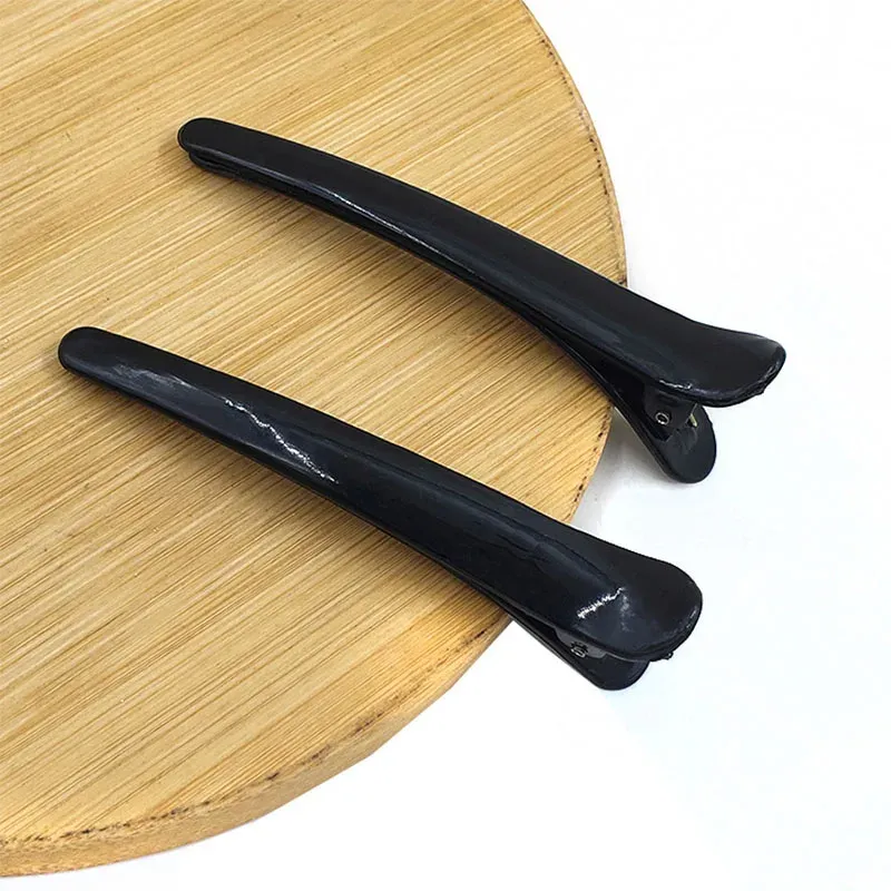 Pinces à cheveux professionnelles pour coiffeur, pinces crocodile et bec de canard, lot de 10 4