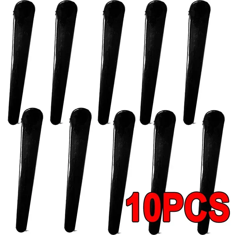 Pinces à cheveux professionnelles pour coiffeur, pinces crocodile et bec de canard, lot de 10 8