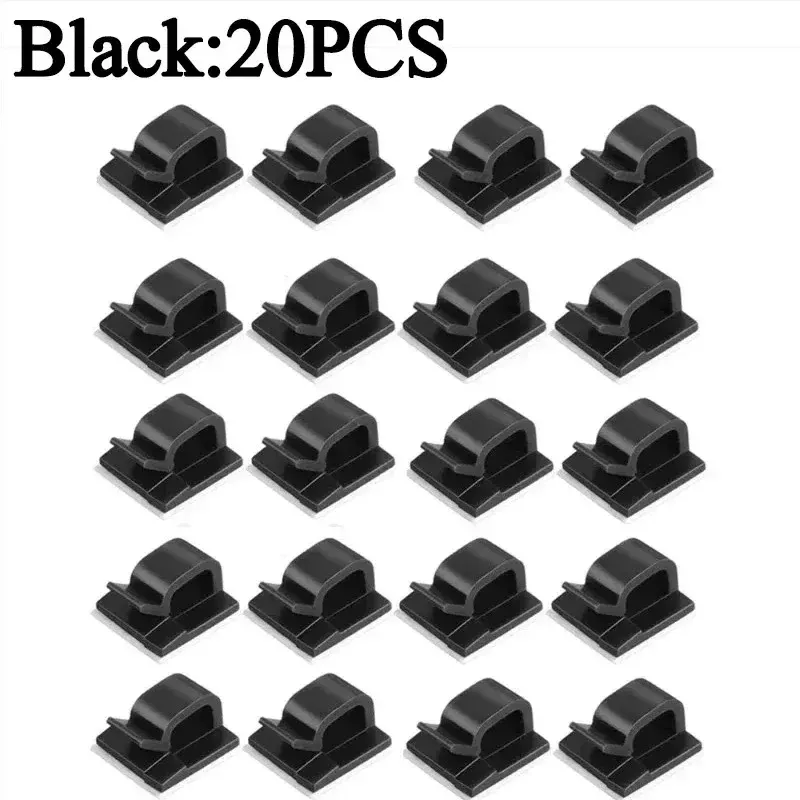 Clips auto-adhésifs de gestion de câbles pour automobile – Guide-fils de câblage WINDER 10