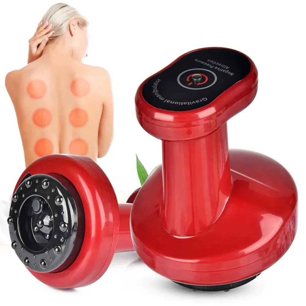 Ventouse électrique de massage Gua Sha avec EMS, chauffage infrarouge et effet sous vide, appareil anti-cellulite pour le corps