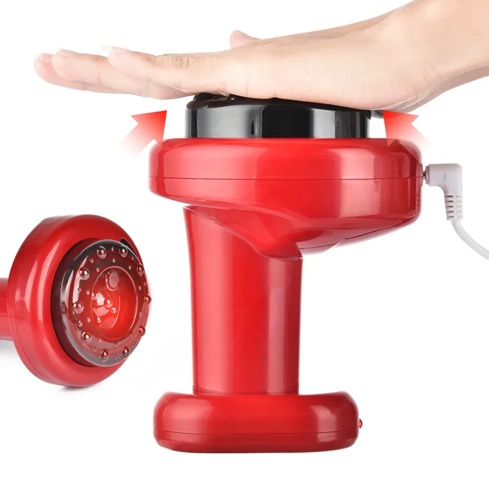 Ventouse électrique de massage Gua Sha avec EMS, chauffage infrarouge et effet sous vide, appareil anti-cellulite pour le corps 3