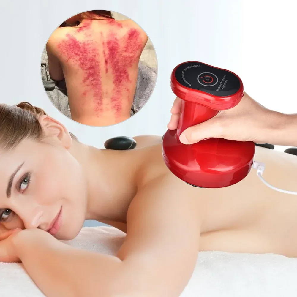 Ventouse électrique de massage Gua Sha avec EMS, chauffage infrarouge et effet sous vide, appareil anti-cellulite pour le corps 4