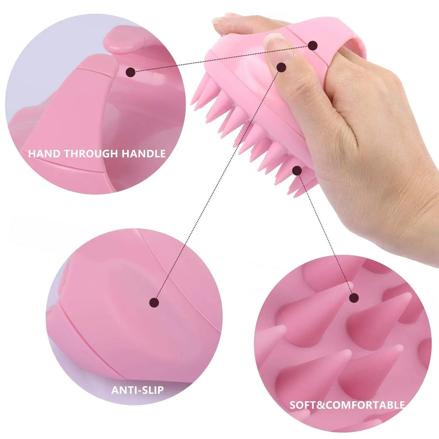 Brosse de massage du cuir chevelu pour un rituel de soin quotidien