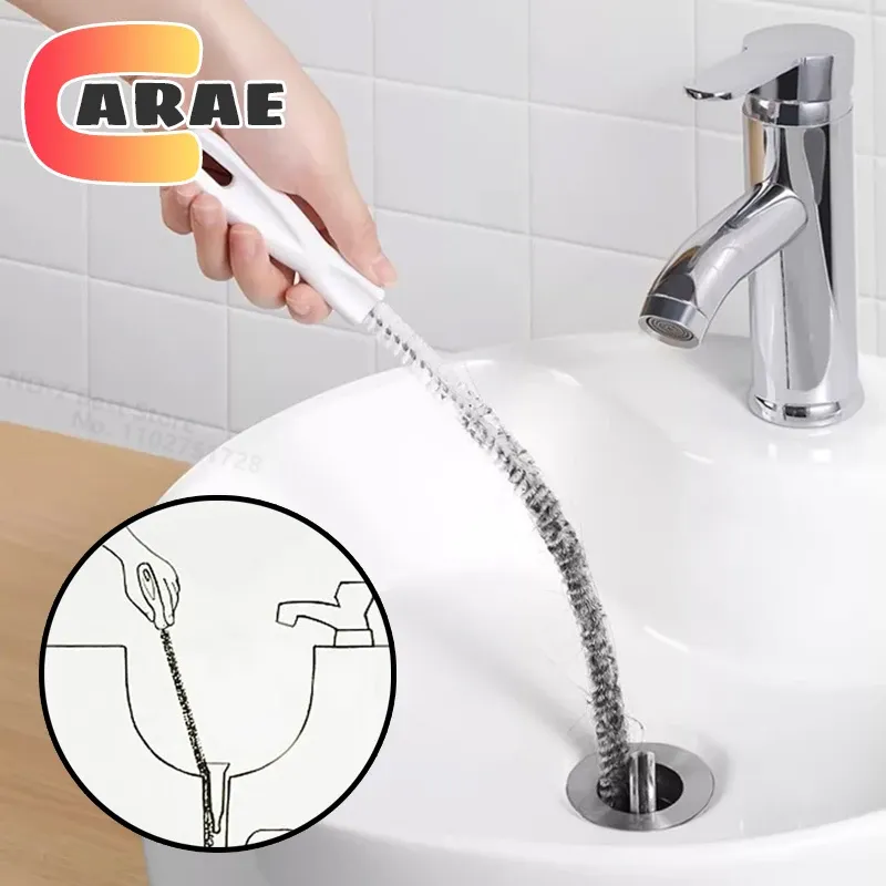 Brosse de vidange flexible pour tuyaux et évacuations, idéale pour cuisine et salle de bains - Image 1