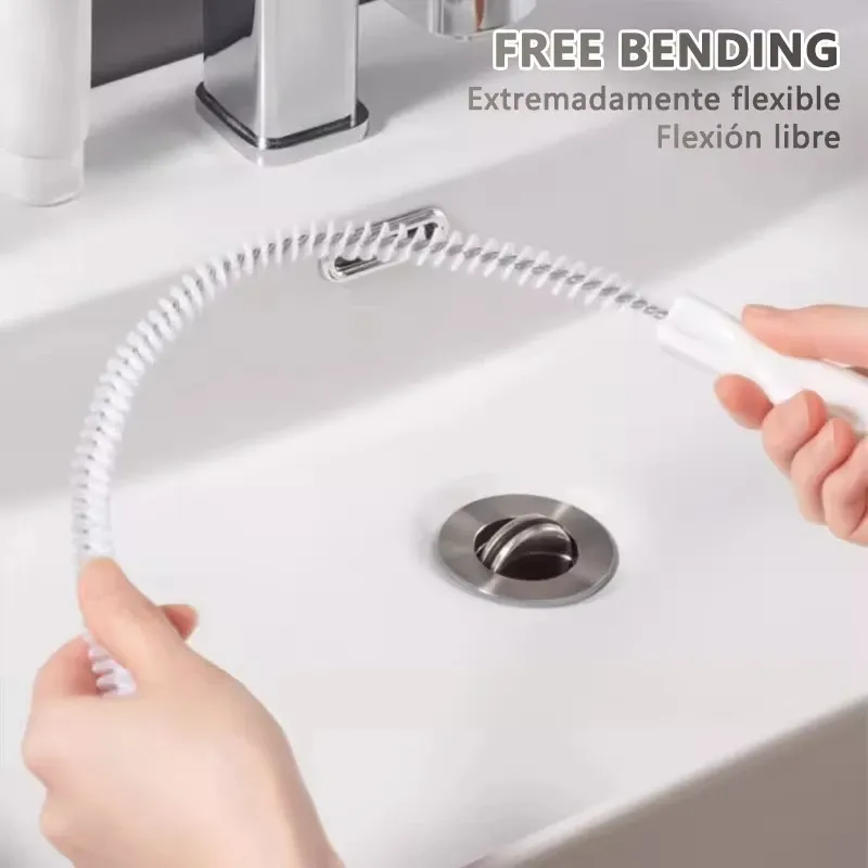 Brosse de nettoyage flexible en situation