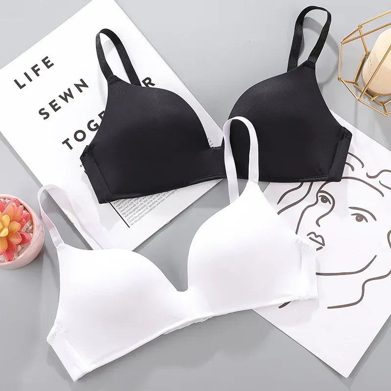Soutien-gorge sans couture sans armatures push-up pour femme, respirant et ultra-fin, disponible en 10 coloris
