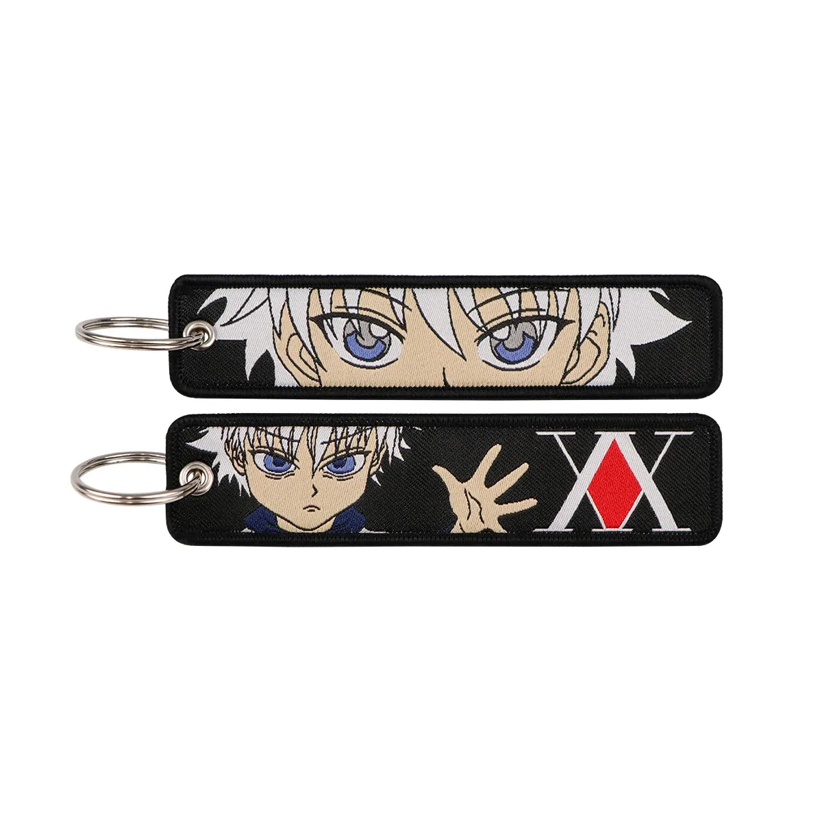 Porte-clés brodé Gojo Satoru, style manga et anime, pour moto et voiture 40