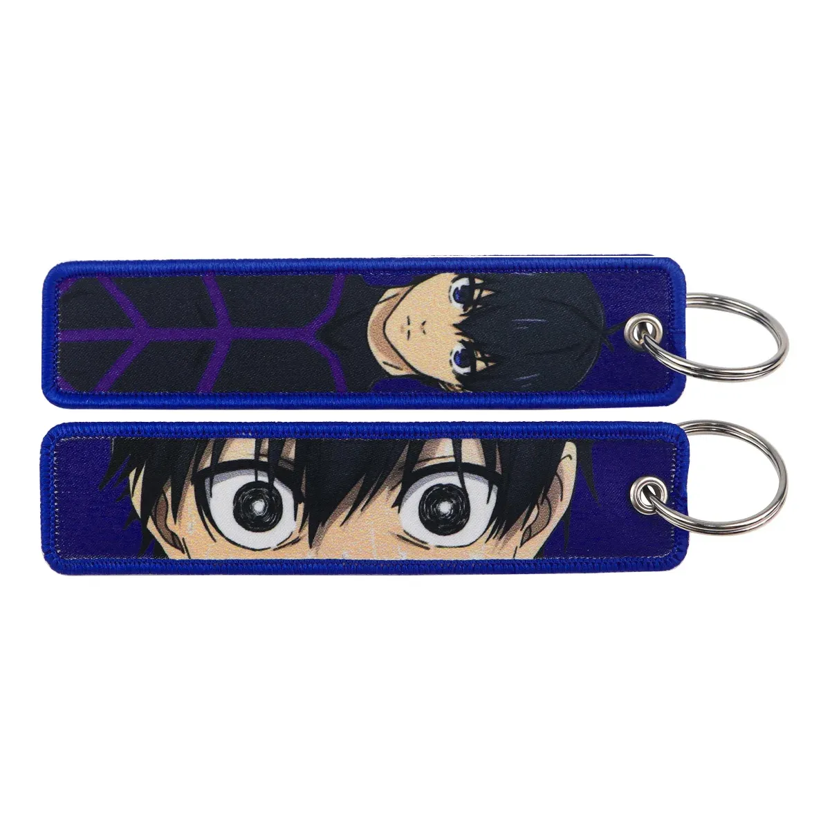 Porte-clés brodé Gojo Satoru, style manga et anime, pour moto et voiture 35