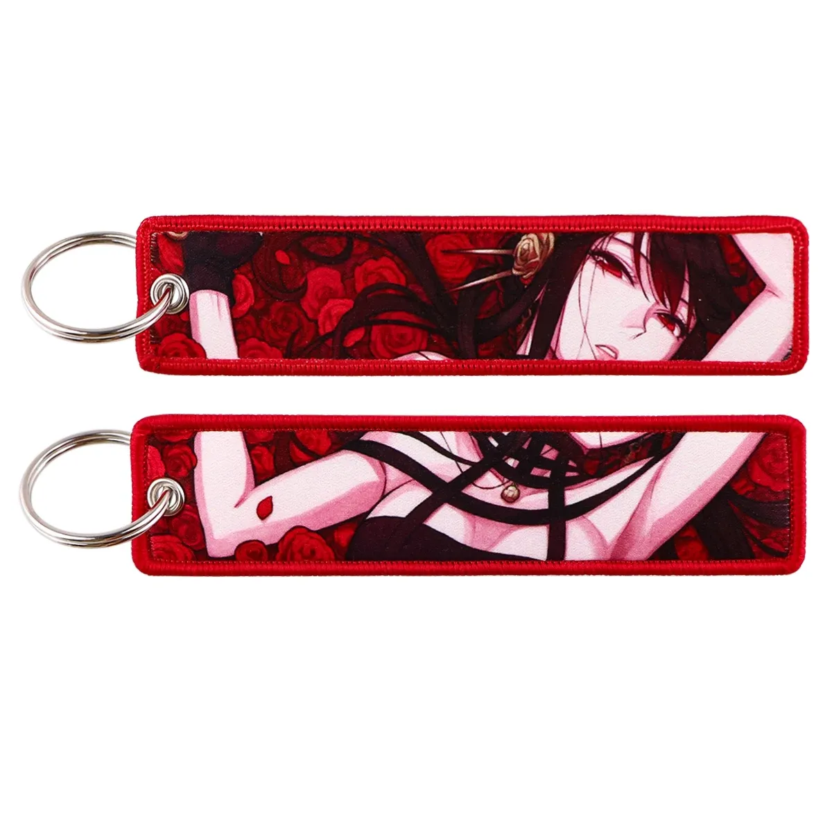 Porte-clés brodé Gojo Satoru, style manga et anime, pour moto et voiture 38