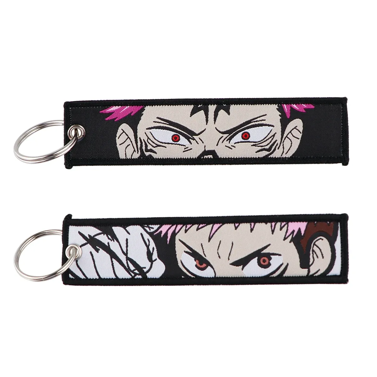 Porte-clés brodé Gojo Satoru, style manga et anime, pour moto et voiture 59