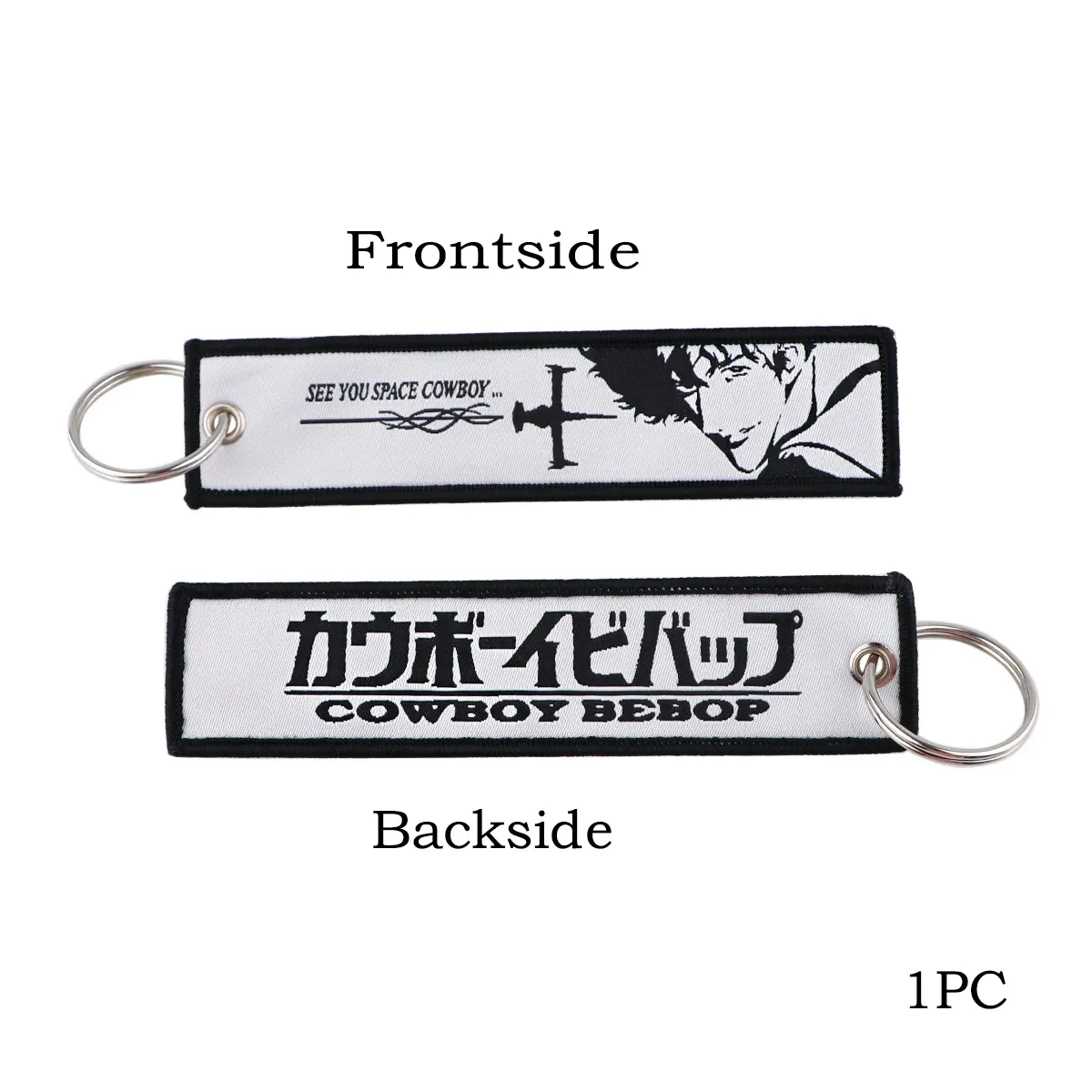 Porte-clés brodé Gojo Satoru, style manga et anime, pour moto et voiture 46