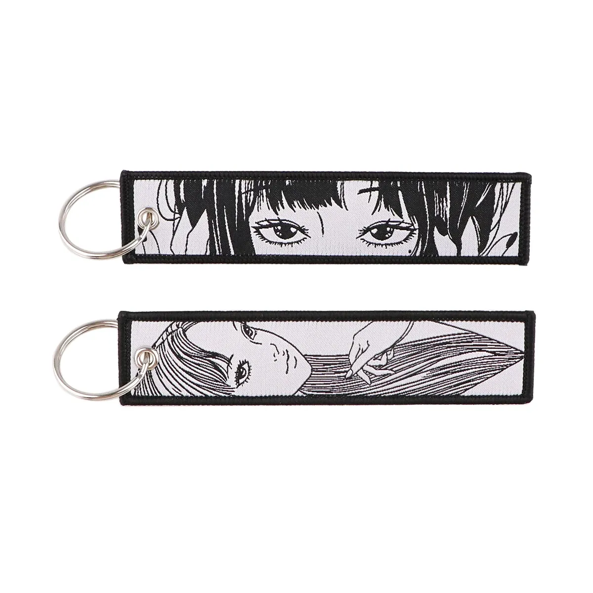 Porte-clés brodé Gojo Satoru, style manga et anime, pour moto et voiture 49