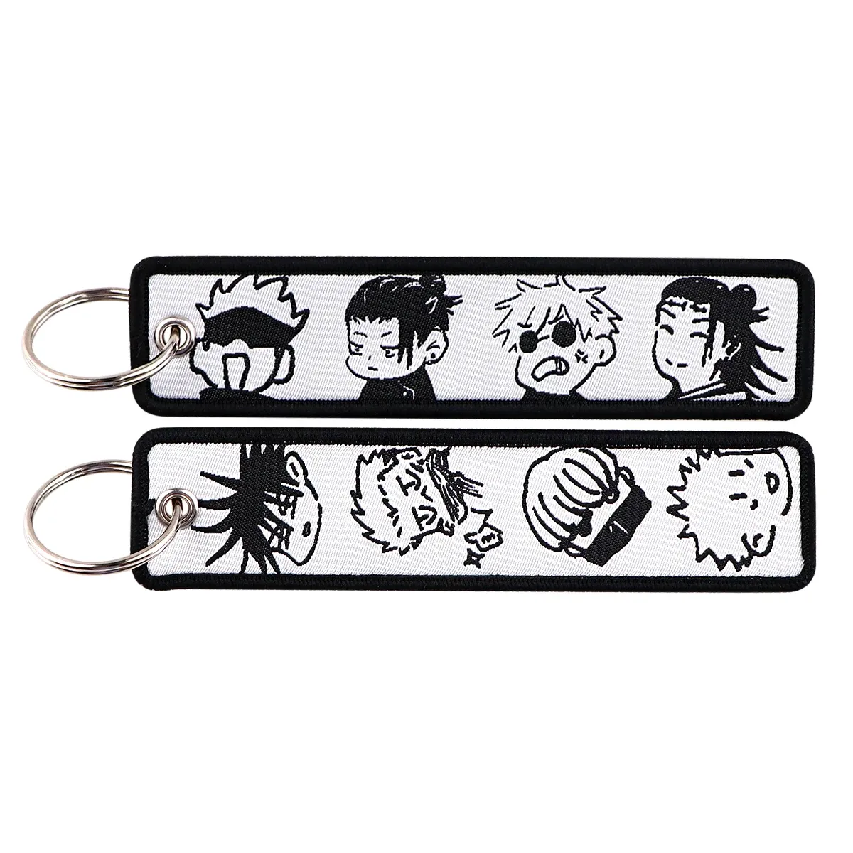 Porte-clés brodé Gojo Satoru, style manga et anime, pour moto et voiture 41