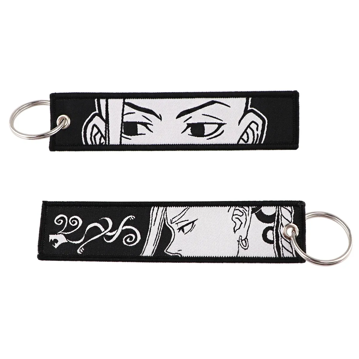 Porte-clés brodé Gojo Satoru, style manga et anime, pour moto et voiture 43