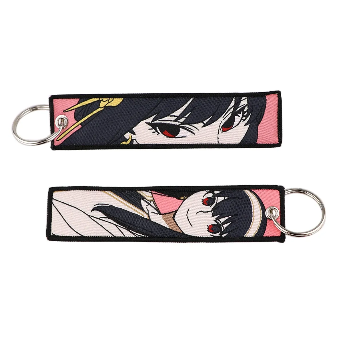 Porte-clés brodé Gojo Satoru, style manga et anime, pour moto et voiture 89