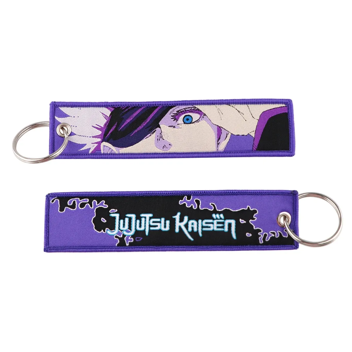 Porte-clés brodé Gojo Satoru, style manga et anime, pour moto et voiture 79