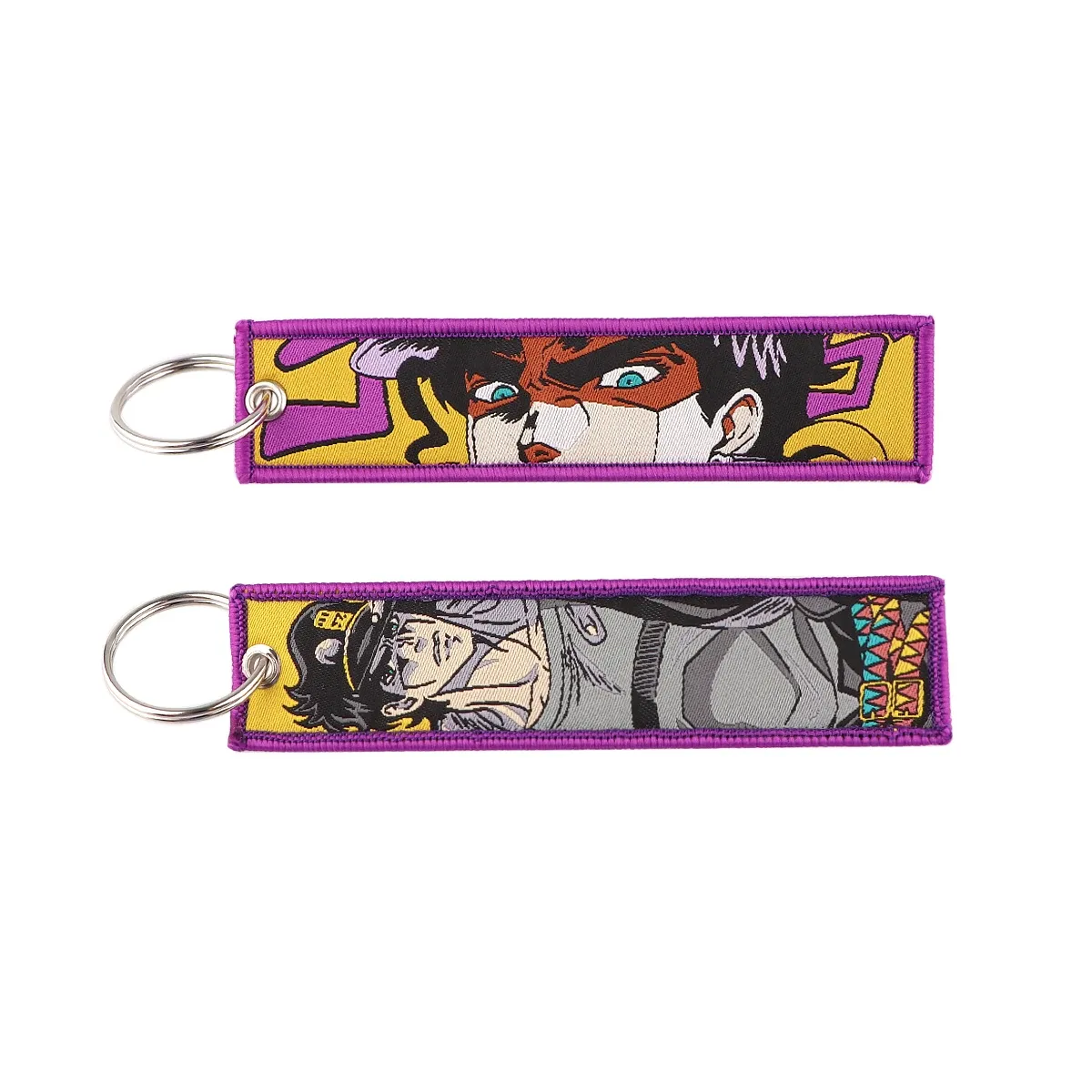 Porte-clés brodé Gojo Satoru, style manga et anime, pour moto et voiture 67
