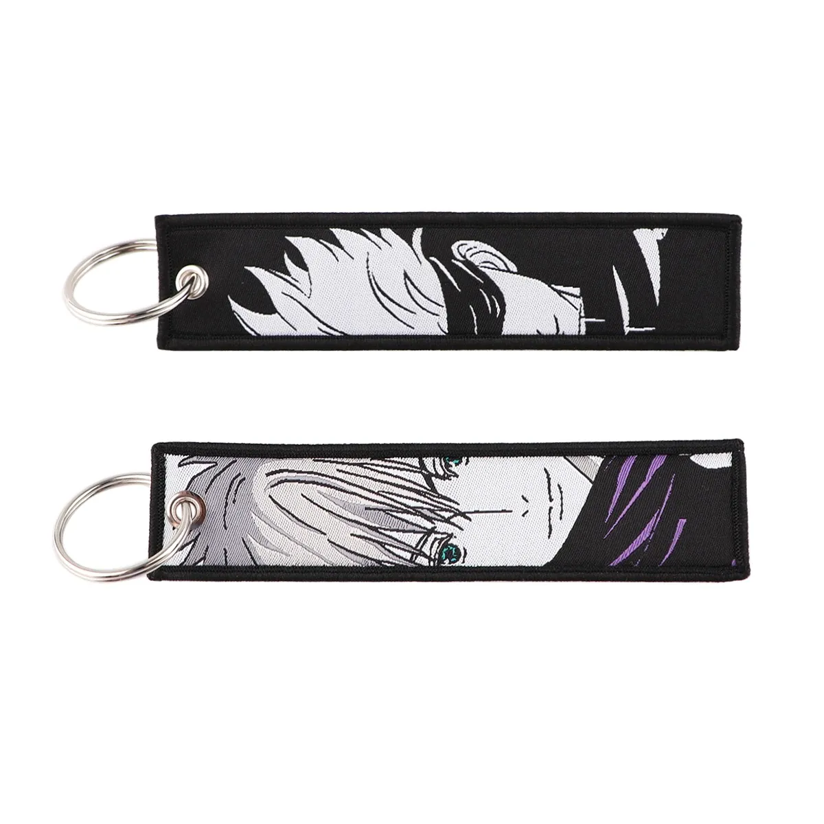 Porte-clés brodé Gojo Satoru, style manga et anime, pour moto et voiture 72
