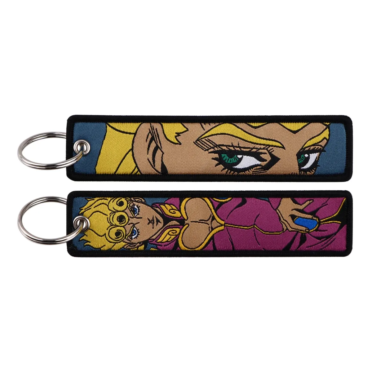 Porte-clés brodé Gojo Satoru, style manga et anime, pour moto et voiture 70