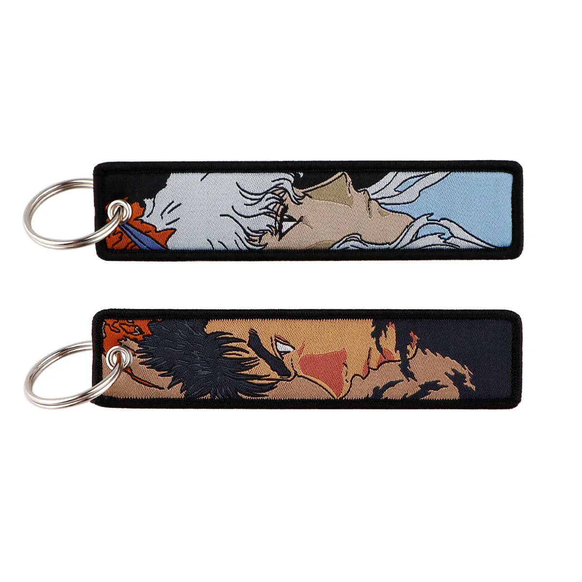 Porte-clés brodé Gojo Satoru, style manga et anime, pour moto et voiture 28