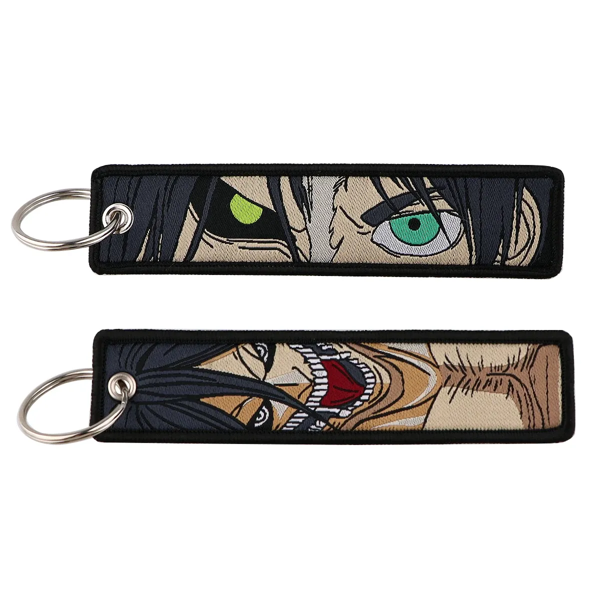 Porte-clés brodé Gojo Satoru, style manga et anime, pour moto et voiture 10
