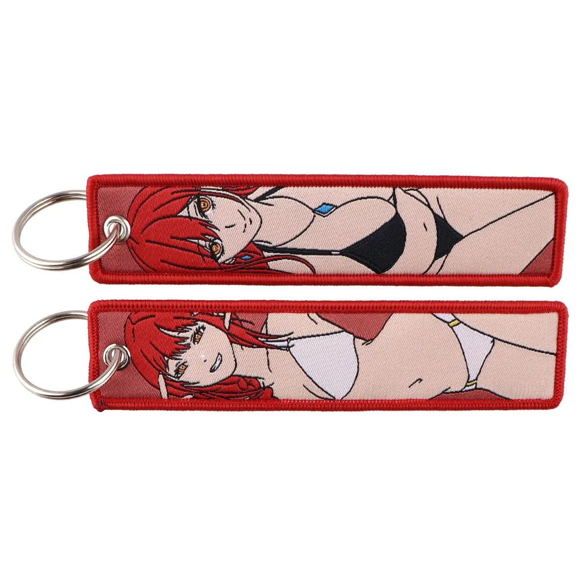 Porte-clés brodé Gojo Satoru, style manga et anime, pour moto et voiture 15