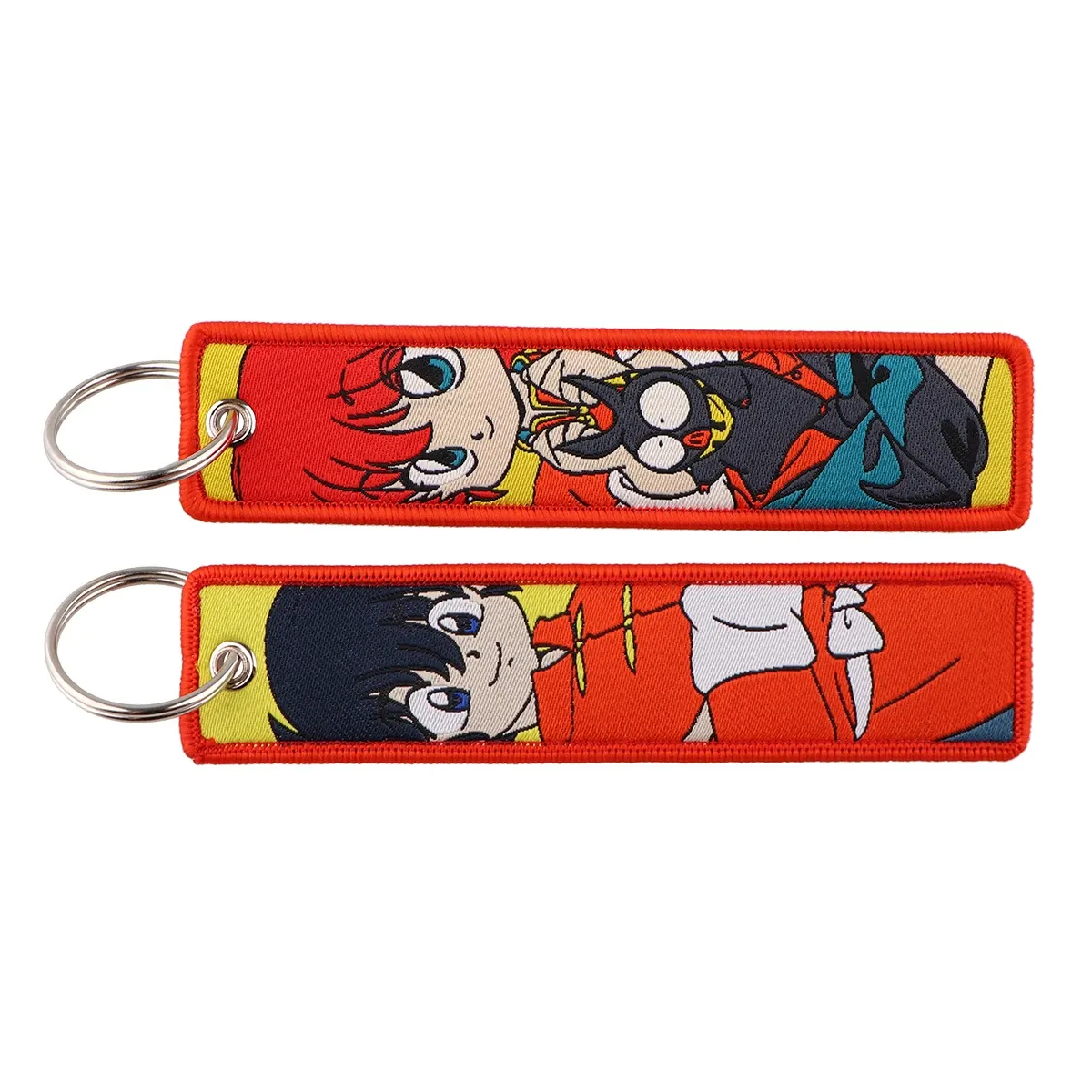 Porte-clés brodé Gojo Satoru, style manga et anime, pour moto et voiture 14