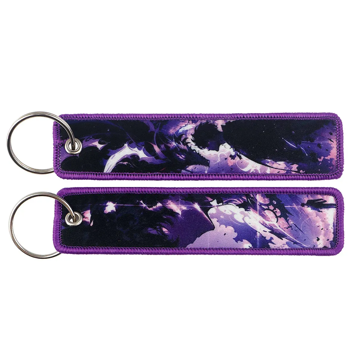 Porte-clés brodé Gojo Satoru, style manga et anime, pour moto et voiture 9