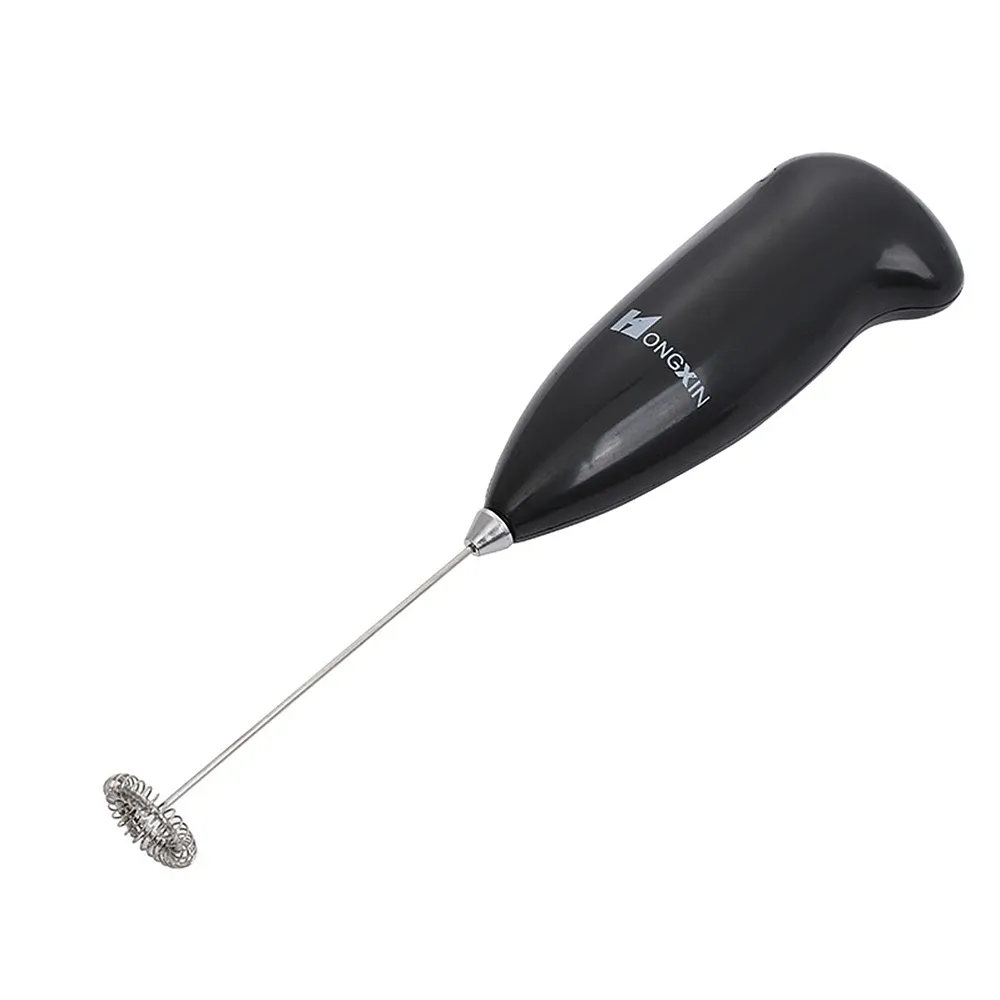 Mousseur à lait électrique portable en acier inoxydable, fouet à main pour café et boissons 1