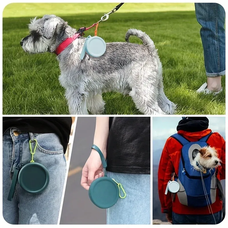 Sac de dressage en silicone pour chien, étanche, pour friandises et croquettes 4