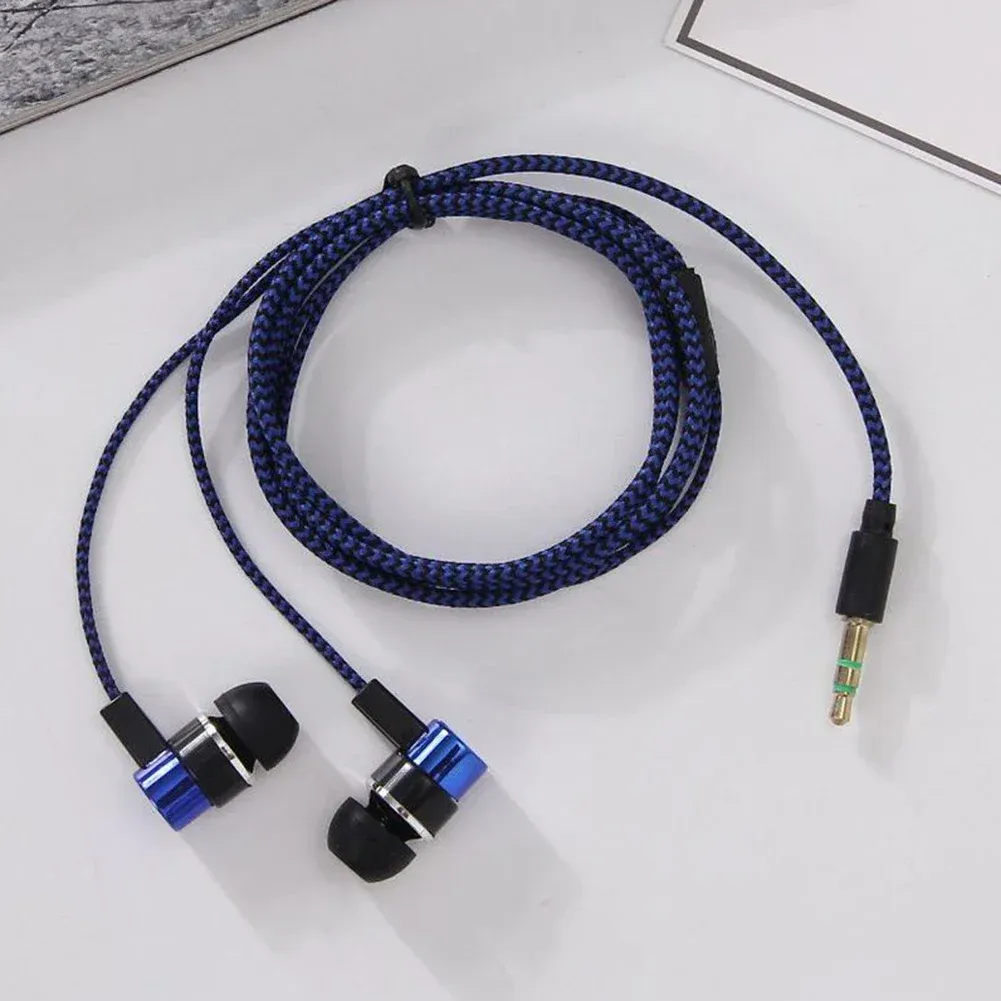 Écouteurs filaires intra-auriculaires stéréo à basses renforcées, réduction de bruit, connecteur jack 3,5 mm 2