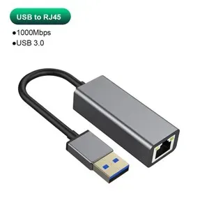 Adaptateur USB-C vers Ethernet Gigabit 1000 Mbps (USB 3.0 Type-C vers RJ45) pour MacBook et PC Windows 9