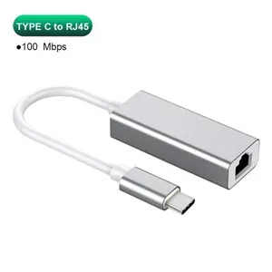 Adaptateur USB-C vers Ethernet Gigabit 1000 Mbps (USB 3.0 Type-C vers RJ45) pour MacBook et PC Windows 8