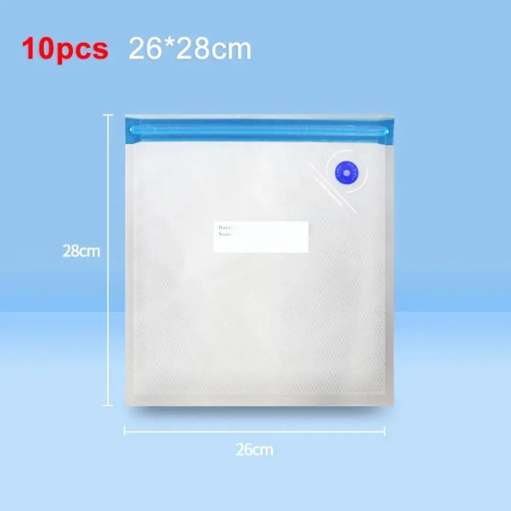 Sacs sous vide réutilisables pour aliments, petit et grand format, 10 pièces 9