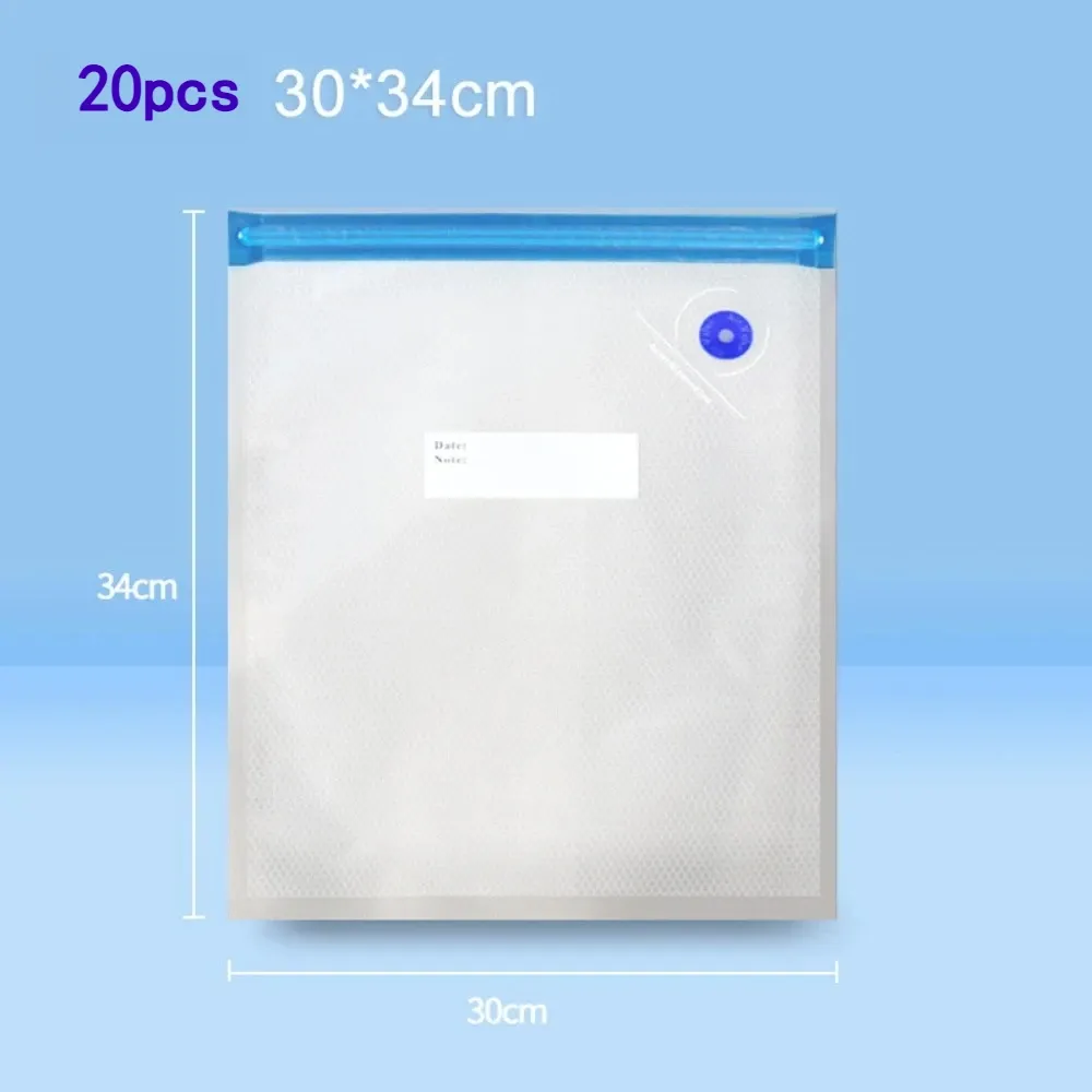 Sacs sous vide réutilisables pour aliments, petit et grand format, 10 pièces 19