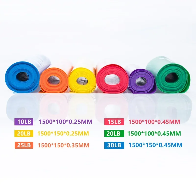 Bandes de résistance en caoutchouc portables, 150 cm, pour fitness et yoga 3