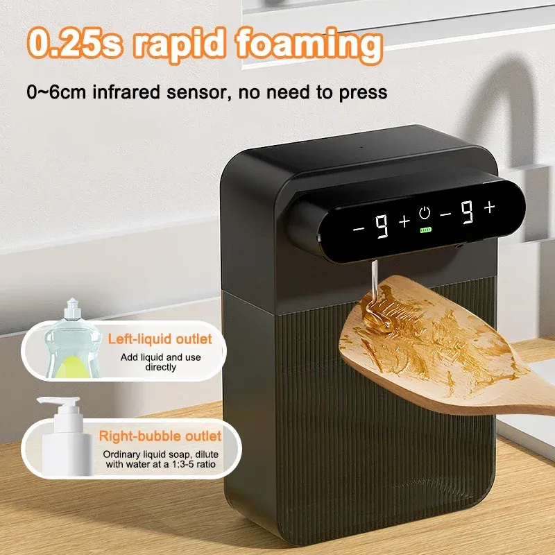 Distributeur automatique de savon mural vue d'ensemble