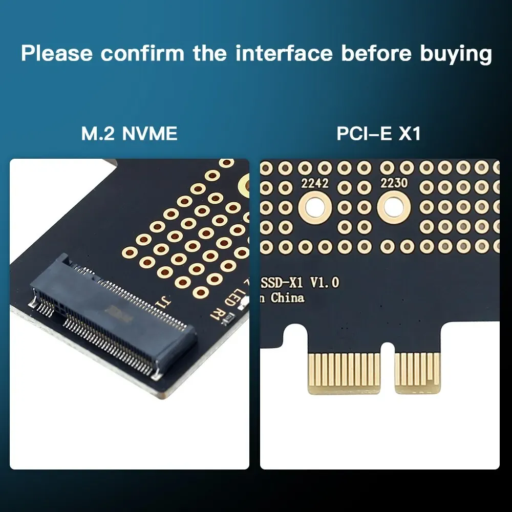 Adaptateur M.2 NVMe vers PCIe 4.0 FENVI avec dissipateur thermique en aluminium pour SSD, 64 Gbps, compatible PCIe 4.0 x8/x16, pour PC 6