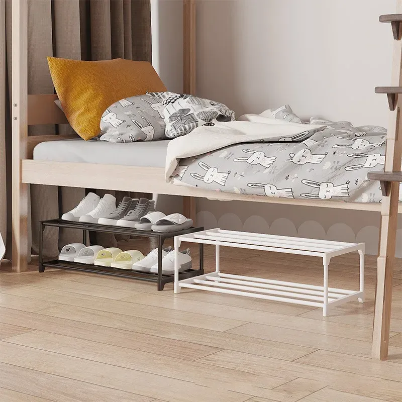 Étagère à chaussures pour placard, étagère réglable pour petits espaces, petit range-chaussures pour entrée, en métal robuste 4