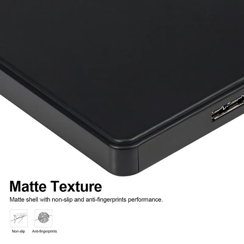 Boîtier de disque dur externe USB 3.0 pour HDD/SSD SATA 2,5 pouces, transfert haute vitesse 5 Gbps, compatible PC portable et PS5 3